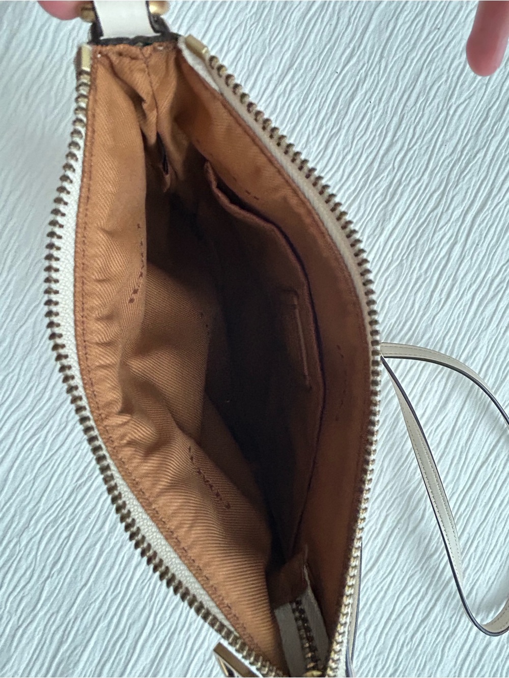 Vintage Coach Cream Floral Crossbody with Pink and Brown Accents - Picture 6 of 8